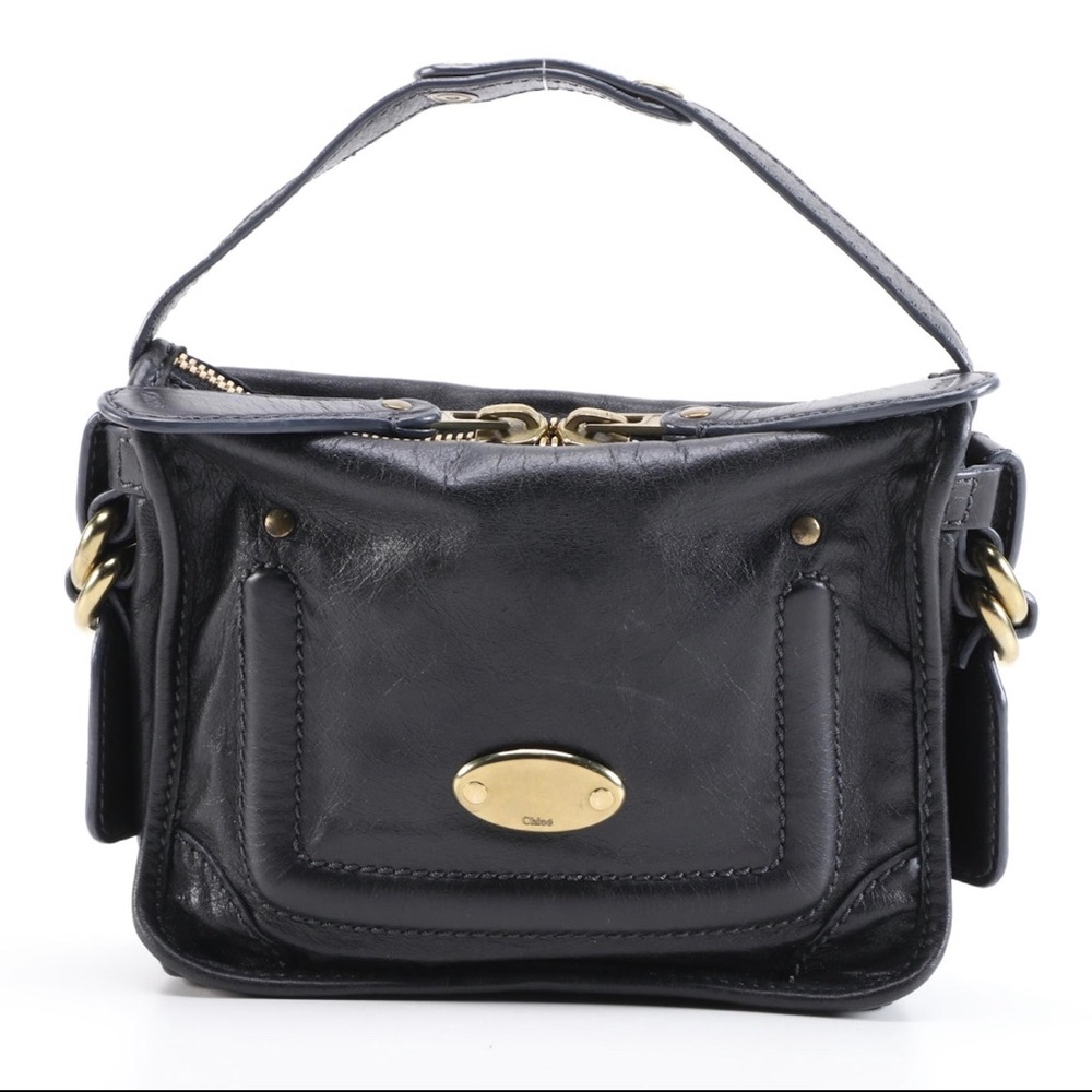 Chloe Small Black bag with Gold Hardware